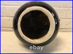 Art Pottery Asian Inspired Drip Glaze Ceramic Handled Vase with Dragon Motif