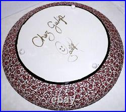 Art Pottery Bowl Chez Galip Turkish Ceramic Raised Glaze LARGE 16 inch