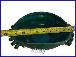 Art Pottery Ceramic Bowl Mid-Century by Alexandre, Belgium, 1950s EUC
