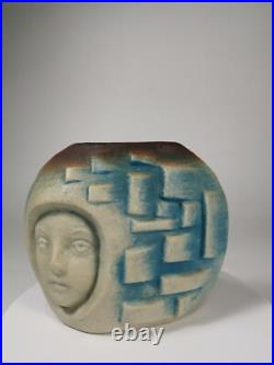 Art Pottery Ceramic Sculpture Vase Nikos Dazelidis