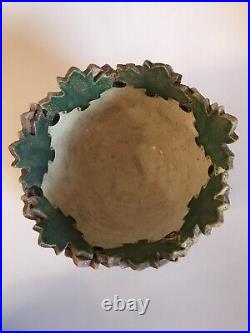 Art Pottery Leaf Ceramic Bowl Dish