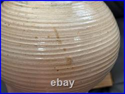 Art Pottery Stoneware Ceramic Bottle Form Vase Signed with Impressed J H Art Pottery Stoneware Ceramic Bottle Form Vase Signed with Impressed J H