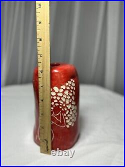 Art Studio Pottery Ceramic Mushroom Woman Nude Vase Cottagecore Feminist