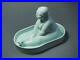 Art Studio Pottery Ceramic Nude Woman in Tab Bathing Sculpture Figurine Handmade