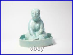 Art Studio Pottery Ceramic Nude Woman in Tab Bathing Sculpture Figurine Handmade