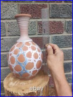 Art pottery vase vintage handmade. Ceramic vase. Author's work in a single copy