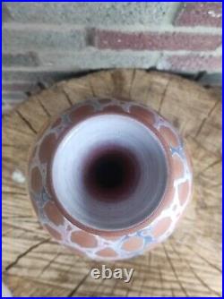 Art pottery vase vintage handmade. Ceramic vase. Author's work in a single copy