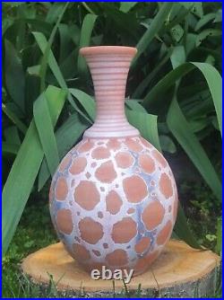 Art pottery vase vintage handmade. Ceramic vase. Author's work in a single copy