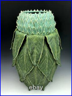 Artichoke Vase Odd Inc. Pottery by Jonathan White 11 1/2 tall 2020