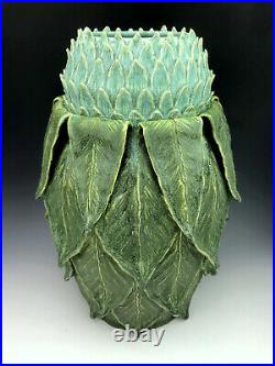 Artichoke Vase Odd Inc. Pottery by Jonathan White 11 1/2 tall 2020