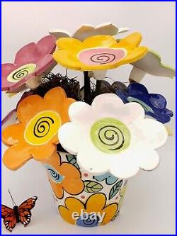 Artist Fiona Collins Designs Ceramic Flower Pot