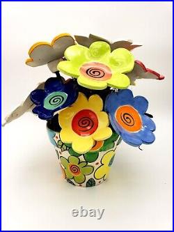 Artist Fiona Collins Designs Ceramic Flower Pot