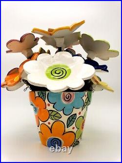 Artist Fiona Collins Designs Ceramic Flower Pot