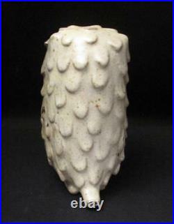 Australian Studio Pottery Signed Cynthia Mitchell Owl Figurine Sculpture #2