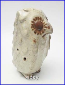 Australian Studio Pottery Signed Cynthia Mitchell Owl Figurine Sculpture #2