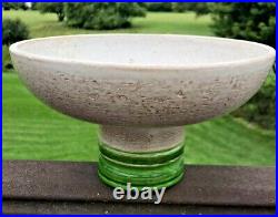 BITOSSI Italian Art Pottery Aldo Londi Rosenthal Netter Compote Footed Bowl