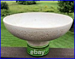 BITOSSI Italian Art Pottery Aldo Londi Rosenthal Netter Compote Footed Bowl