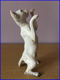 BRIAN ANDREW Studio Art Raku Pottery Ceramic Cat Kitten Sculpture Figurine