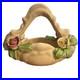 Bassansi Ceramic Pottery Basket Flowers Vintage Art Nouveau Handmade