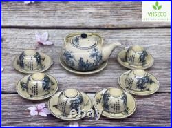 Bat Trang Pottery Ceramic Tea Set Authentic Vietnamese Craftsmanship Village