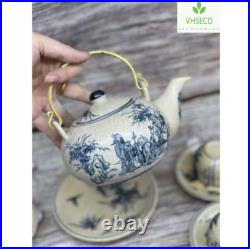 Bat Trang Pottery Ceramic Tea Set Authentic Vietnamese Craftsmanship Village