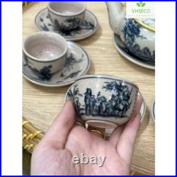 Bat Trang Pottery Ceramic Tea Set Authentic Vietnamese Craftsmanship Village