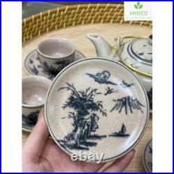 Bat Trang Pottery Ceramic Tea Set Authentic Vietnamese Craftsmanship Village