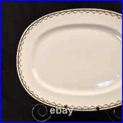 Bavaria H&Co Heinrich Platter 15 3/8 X 12 3/8 Pink Rose Garland Gold 1911-1939