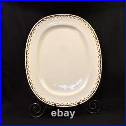 Bavaria H&Co Heinrich Platter 15 3/8 X 12 3/8 Pink Rose Garland Gold 1911-1939