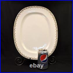 Bavaria H&Co Heinrich Platter 15 3/8 X 12 3/8 Pink Rose Garland Gold 1911-1939