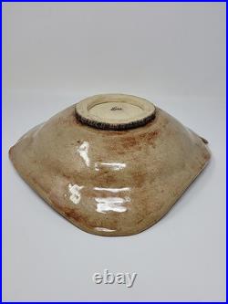 Beautiful Art Pottery Centerpiece Bowl Signed SP Vintage Dated 02