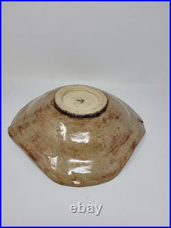 Beautiful Art Pottery Centerpiece Bowl Signed SP Vintage Dated 02