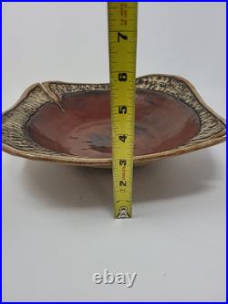Beautiful Art Pottery Centerpiece Bowl Signed SP Vintage Dated 02