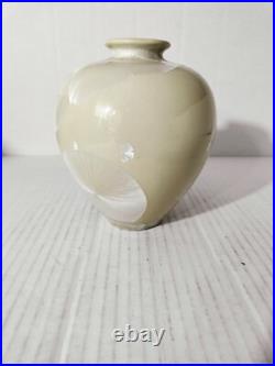 Beautiful Ceramic Art Pottery Teardrop Vase 7x5