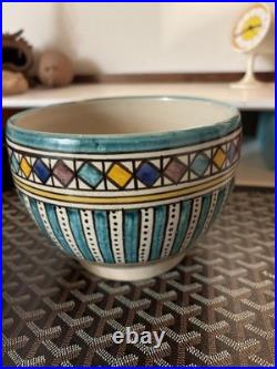 Beautiful Moroccan Pottery Singed Fes Arch