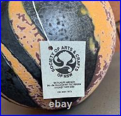 Beautiful Round Ceramic Studio Art Pottery Modern Vase Society Arts Crafts NSW