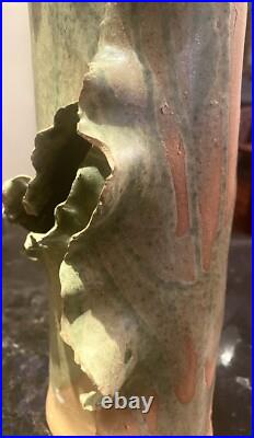 Beautiful Studio Art Pottery Ceramic Abstract Vase 19 In Signed Jam