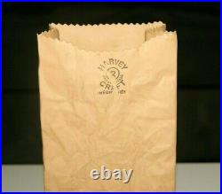 Beautiful Vintage Michael Harvey Craft #2 Brown Paper Bag Ceramic Pottery Vase