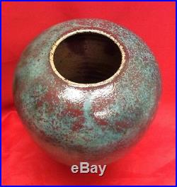 Ben Owen lll, N. C. Art Pottery, 1987, Chinese Red Egg Vase