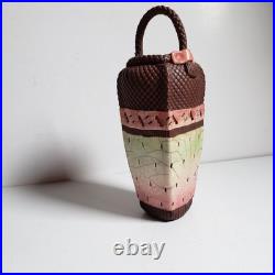 Beverly Saito 1984 Art Pottery Ceramic Vase. 6 1/2 H, 2 W, 2 D Beverly Saito 1984 Art Pottery Ceramic Vase. 6 1/2 H, 2 W, 2 D