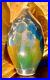 Bill Campbell Studio Art Pottery Blue Crystalline Vase