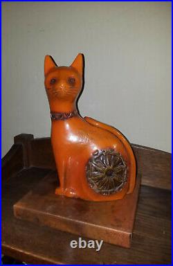 Bitossi Raymor Art Pottery Cat Sculpture Mid 20th Century Modern MCM Ceramic