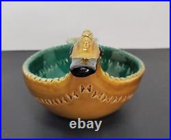 Bitossi Signed Ceramic Duck Shape Art Pottery Bowl by Aldo Londi 60s Italian MCM