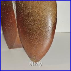 Bizen sculptural vase by famous artist Fumio Kawabata, Japanese modern pottery