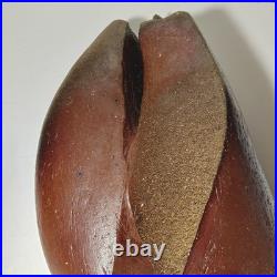 Bizen sculptural vase by famous artist Fumio Kawabata, Japanese modern pottery