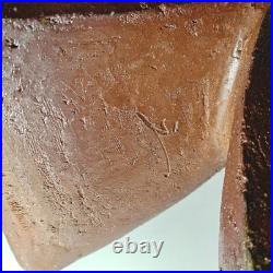 Bizen sculptural vase by famous artist Fumio Kawabata, Japanese modern pottery