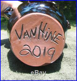 Blah Blah VAMPIRE UGLY FACE JUG folk art southern pottery ceramic nc evil