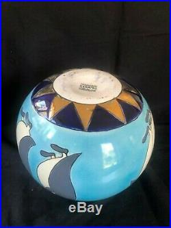 Boch Freres Pottery Keramis Art Deco Catteau penguin Vase