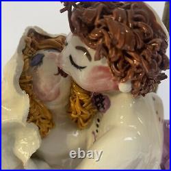 Branah Layah Ceramic Wedding Menorah Signed'95 Vintage Judaism Art Pottery RARE