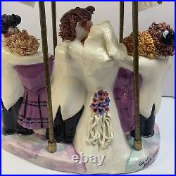 Branah Layah Ceramic Wedding Menorah Signed'95 Vintage Judaism Art Pottery RARE
